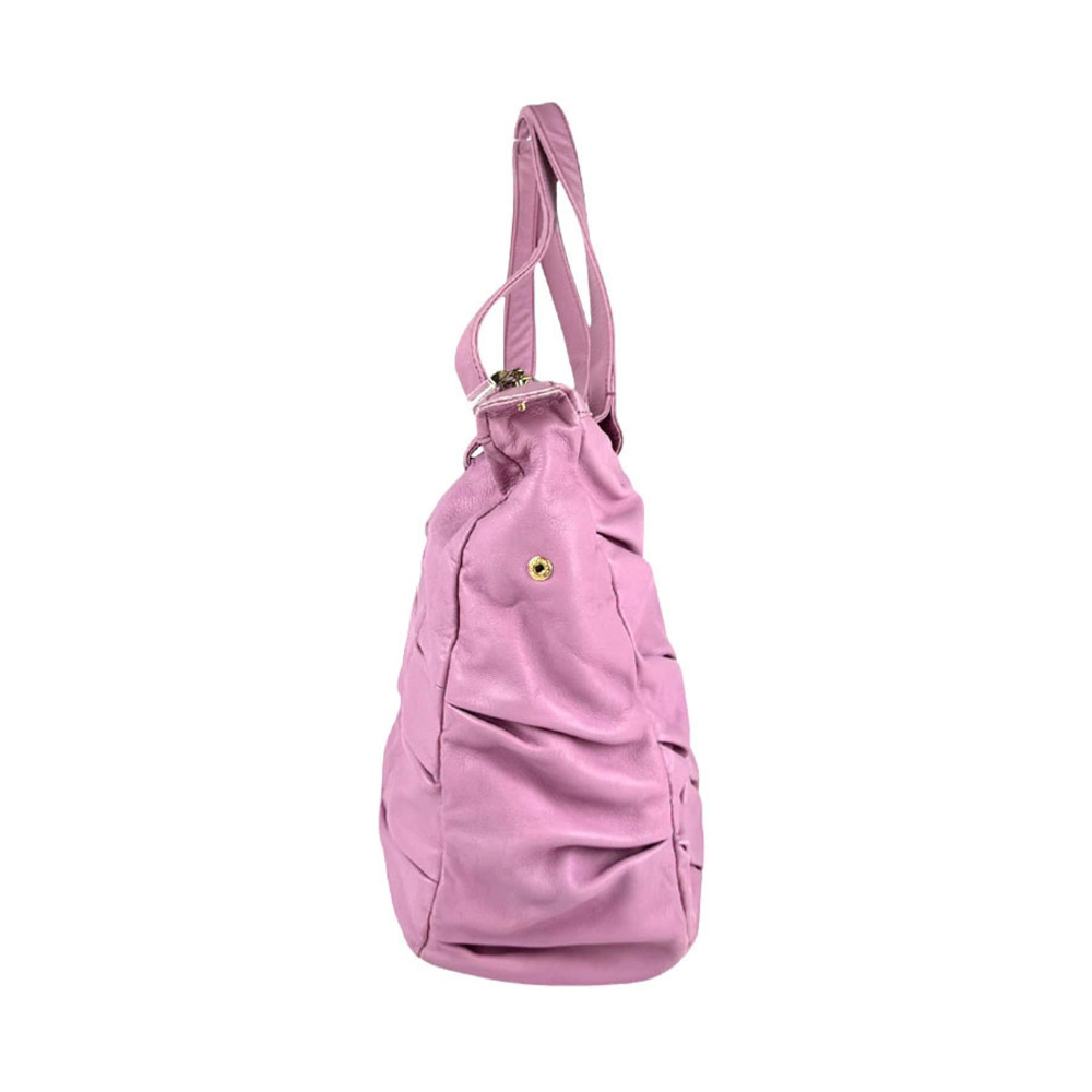 Christian Louboutin leather pinkish handbag purple